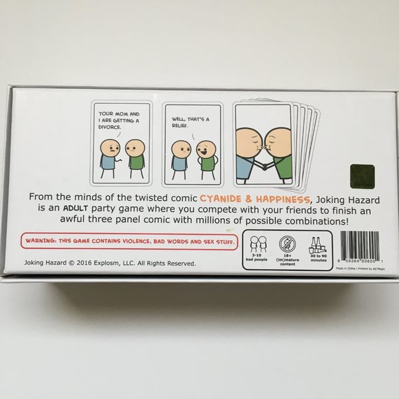 Joking Hazard by Cyanide & Happiness Card Game and Beer Glass Playing Cards - Picture 4 of 8
